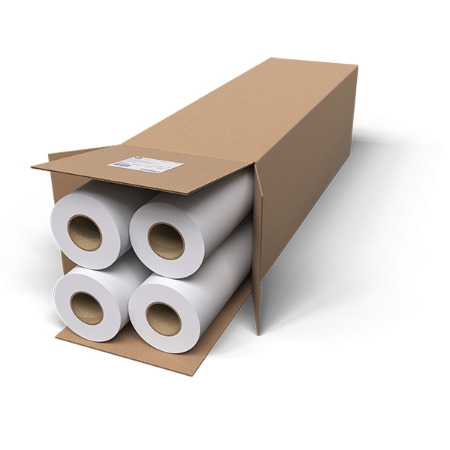 HP A6DE5A Bright White Inkjet Paper 4 pack - (4x C6035A - 610mm x 45.7m / A1+ size roll at 90gsm)