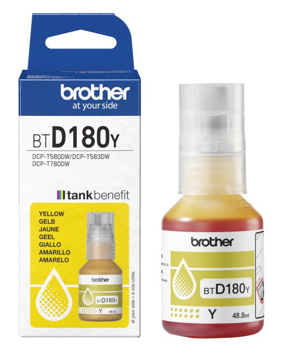 Brother BTD180Y Yellow Ink Bottle