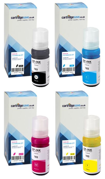 Compatible 4 Colour Epson 103 Ink Bottle Multipack