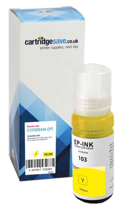 Compatible Yellow Epson 103 Ecotank Ink Bottle - (C13T00S44A)