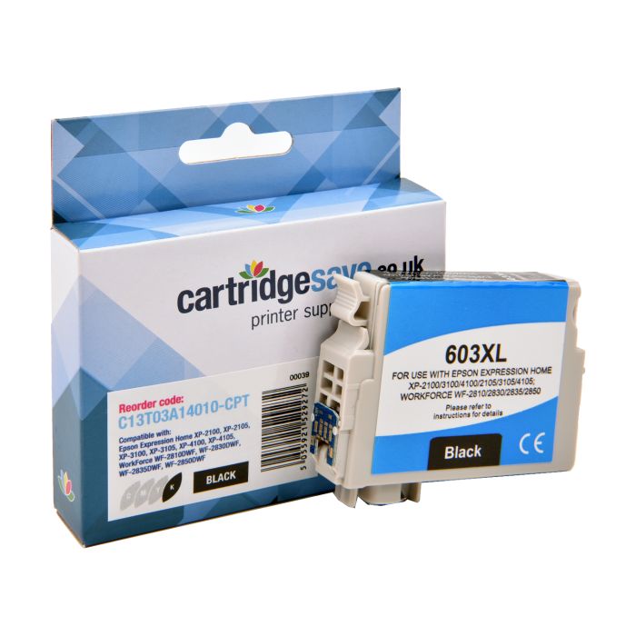 Compatible Epson 603XL High Capacity Black Ink Cartridge - (C13T03A14010 Starfish)