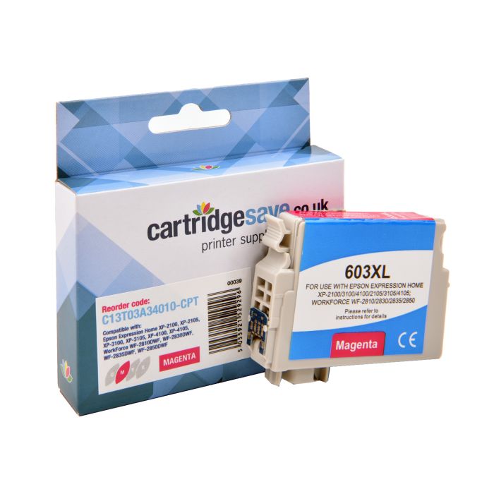 Compatible Epson 603XL Magenta Ink Cartridge - (C13T03A34010 Starfish)