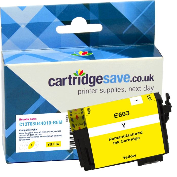 Compatible Epson 603 Yellow Ink Cartridge - (C13T03U44010 Starfish)
