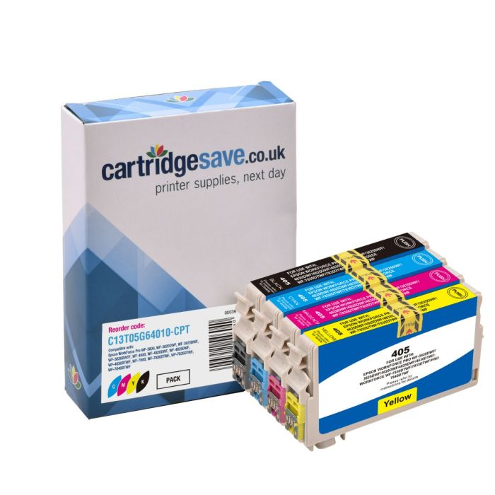 Compatible Epson 405 4 Colour Ink Cartridge Multipack - (C13T05G64010 Suitcase)