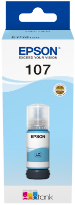 Epson 107 Light Cyan Ink Bottle - (C13T09B540)