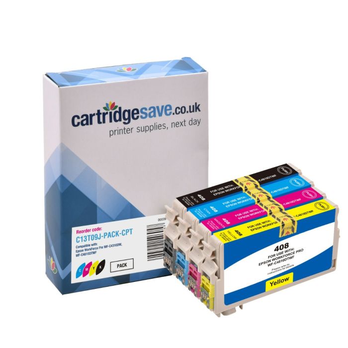 Compatible Epson DURABrite Ultra 408 4 Colour Ink Cartridge Multipack - (C13T09J Spectacles)