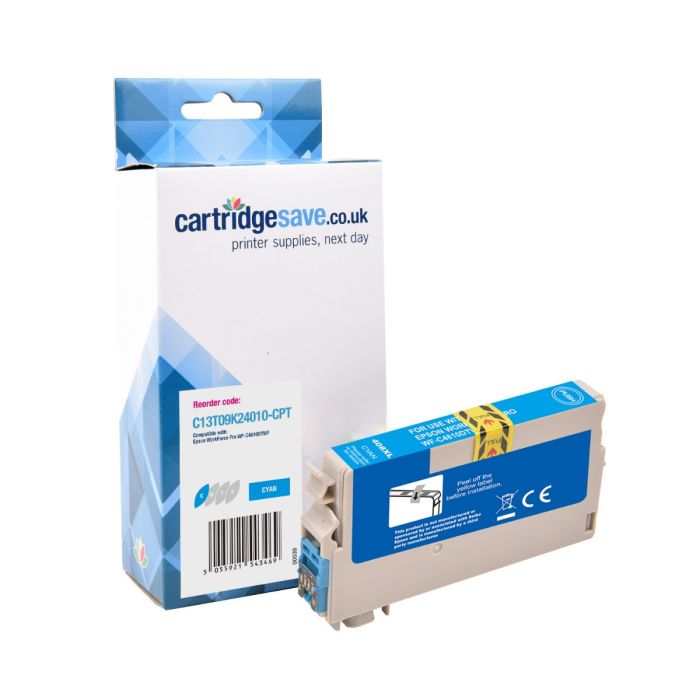 Compatible Epson 408L High Capacity Cyan Ink Cartridge - (C13T09K24010 Glasses)