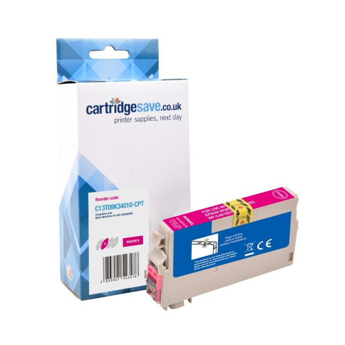 Compatible Epson 408L High Capacity Magenta Ink Cartridge - (C13T09K34010 Glasses)