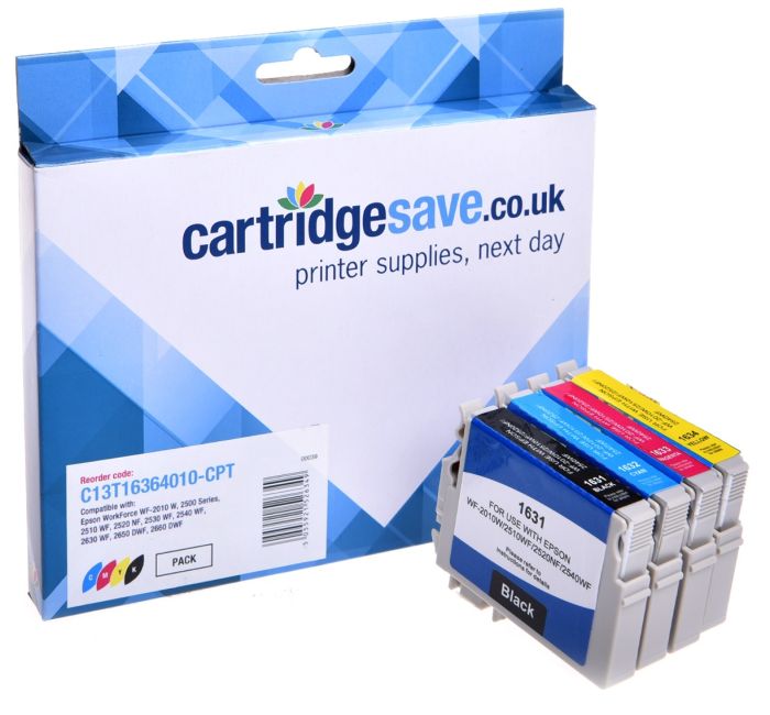 Compatible Epson 16XL 4 Colour High Capacity Ink Cartridge Multipack (T1636 Pen and Crossword)