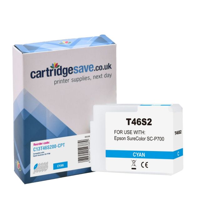 Compatible Epson T46S2 Cyan Ink Cartridge - (C13T46S200)