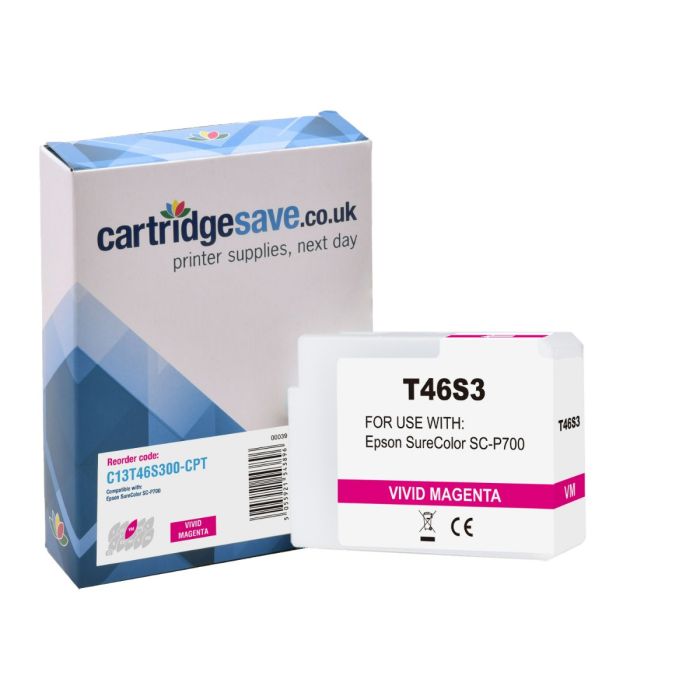 Compatible Epson T46S3 Vivid Magenta Ink Cartridge - (C13T46S300)