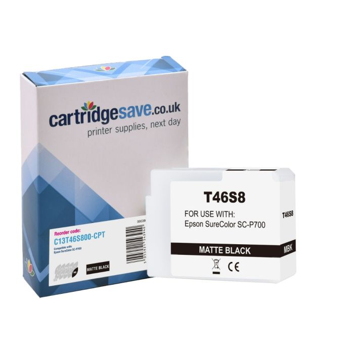 Compatible Epson T46S8 Matte Black Ink Cartridge - (C13T46S800)