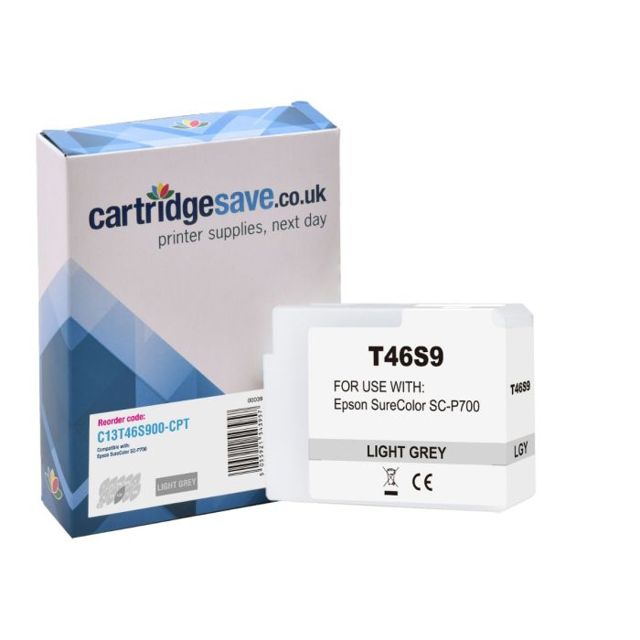 Compatible Epson T46S9 Light Grey Ink Cartridge - (C13T46S900)