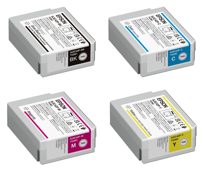 Epson C13T52M 4 Colour Ink Cartridge Multipack - (SJIC42P-BK/C/M/Y)