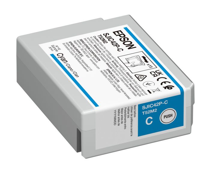 Epson SJIC42P-C Cyan Ink Cartridge - (C13T52M240)
