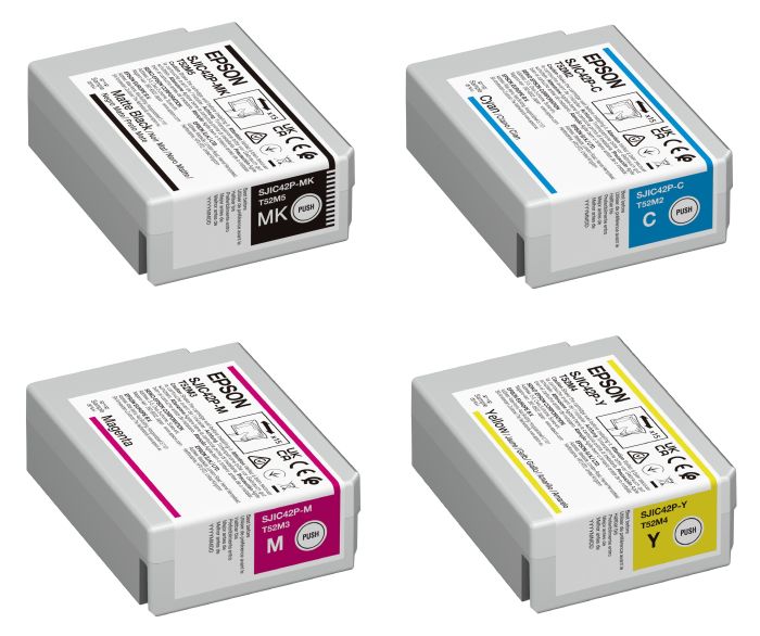 Epson C13T52M Matte Black & 3 Colour Ink Cartridge Multipack (SJIC42P-MBK/C/M/Y)