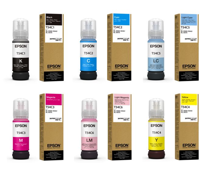 Epson C13T54C 6 Colour Ink Bottle Multipack - (T54C)