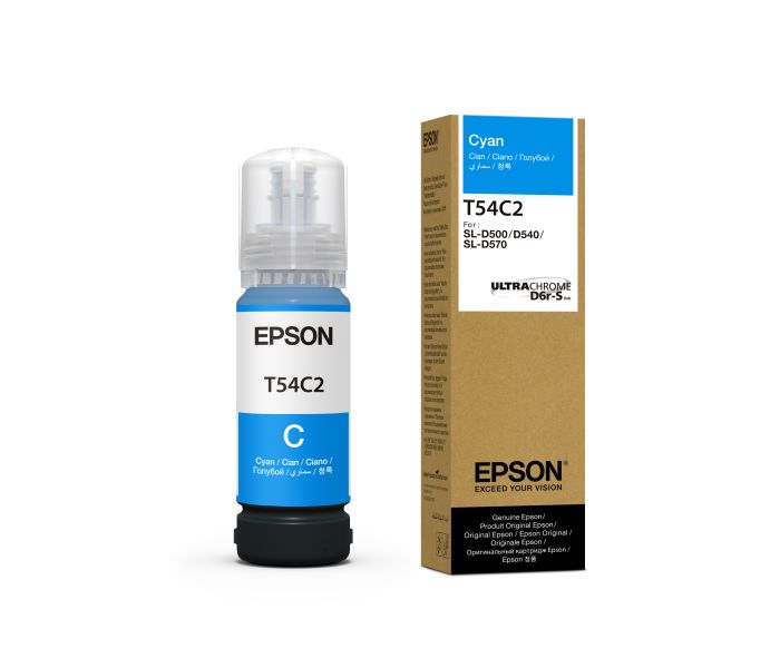 Epson C13T54C220 Cyan Ink Bottle - (T54C2)