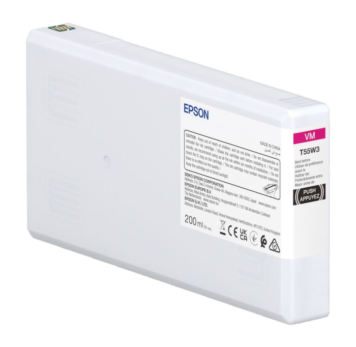 Epson T55W3 Vivid Magenta Ink Cartridge - (C13T55W300)