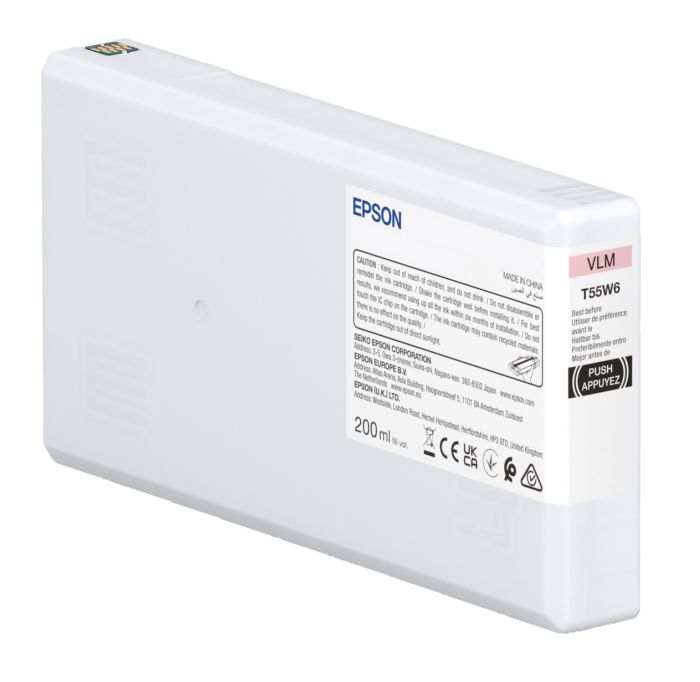 Epson T55W6 Vivid Light Magenta Ink Cartridge - (C13T55W600)