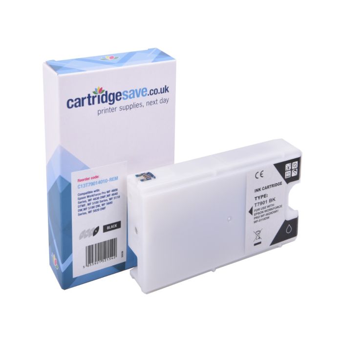 Cartouches D'encre Compatibles T789 – Lot De 2, Pour Imprimantes Epson Workforce Pro WF-5620DWF, WF-5690DWF, Etc.
