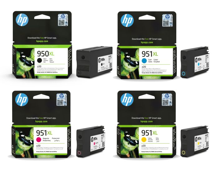 HP 950XL / 951XL High Capacity 4 Colour Ink Cartridge Multipack (C2P43AE)