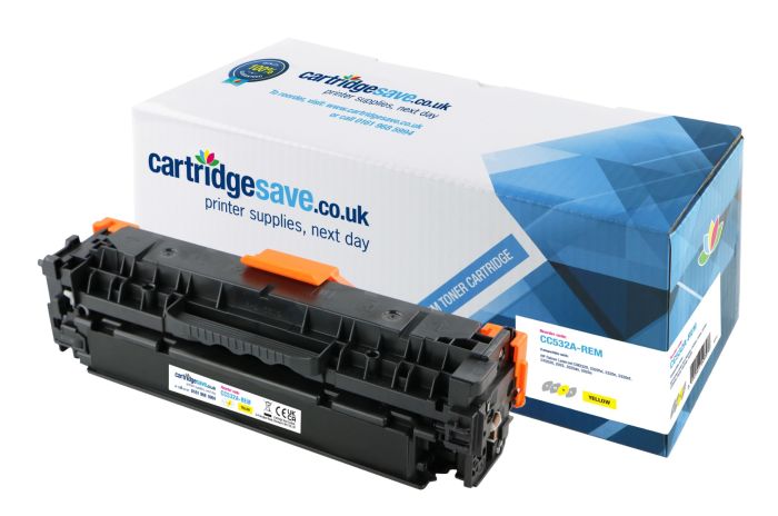 Compatible HP 304A Yellow Toner Cartridge - (CC532A)