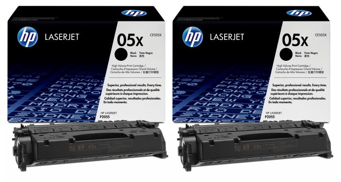 HP 05X High Capacity Black Toner Cartridge Twin Pack (CE505XD)