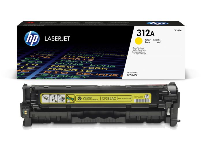 HP 312A Yellow Toner Cartridge - (CF382A)