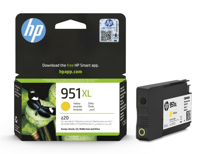 HP 951XL High Capacity Yellow Ink Cartridge - (CN048AE)