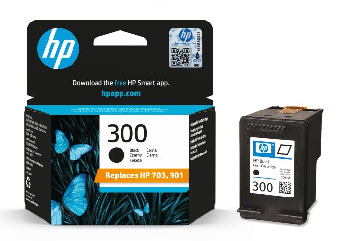 HP 300 Black Ink Cartridge - (Vivera CC640EE)