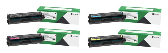 Lexmark 20N20 4 Colour Return Programme Toner Cartridge Multipack