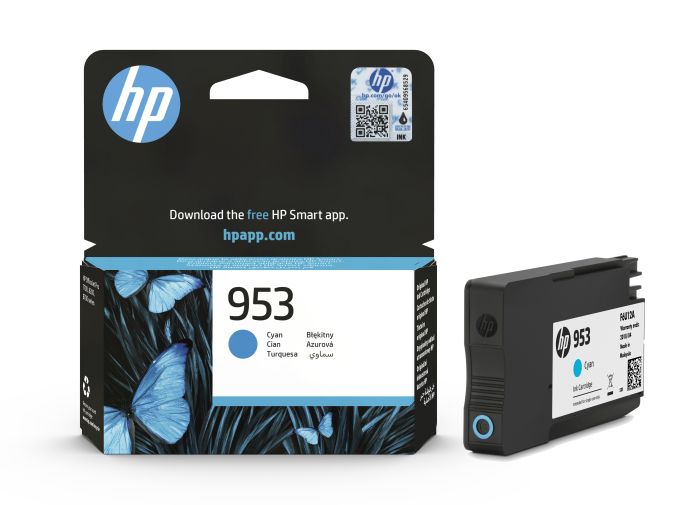 HP 953 Cyan Ink Cartridge - (F6U12AE)