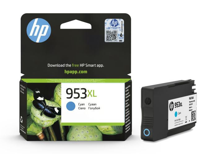 HP 953XL High Capacity Cyan Ink Cartridge - (F6U16AE)