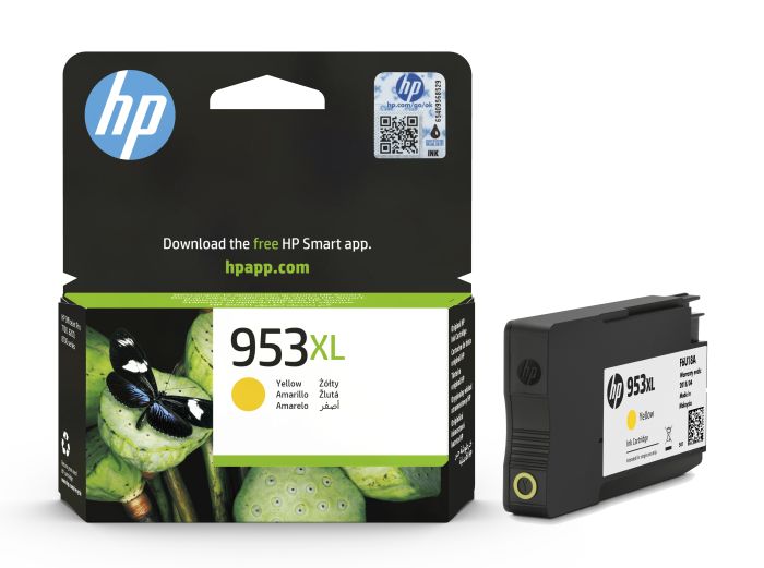 HP 953XL High Capacity Yellow Ink Cartridge - (F6U18AE)
