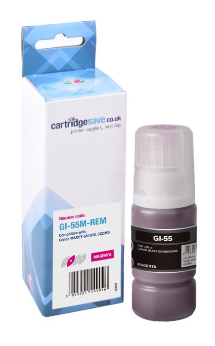 Compatible Canon GI-55M Magenta Ink Bottle - (6290C001)