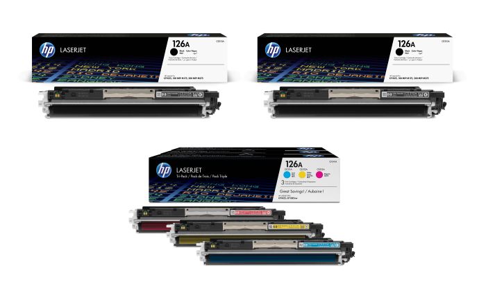 HP 126A 5 Colour Toner Cartridge Multipack - (CE310AD & CF341A)