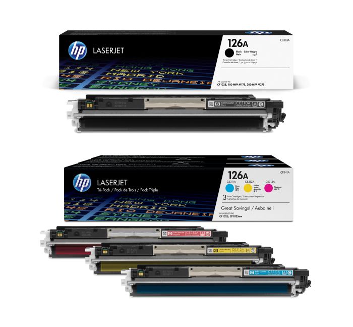HP 126A 4 Colour Toner Cartridge Multipack