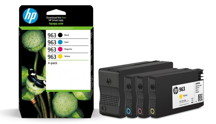 HP 963 4 Colour Ink Cartridge Multipack (6ZC70AE)