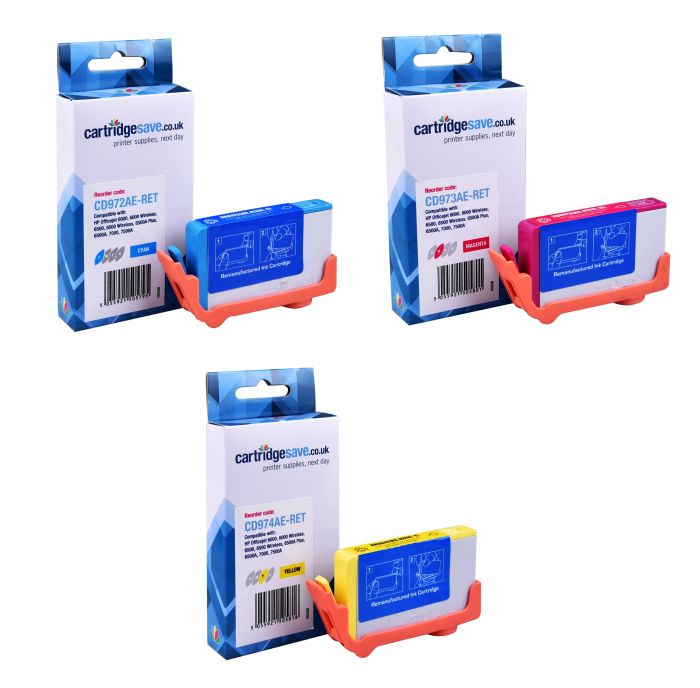 Compatible HP 920XL High Capacity 3 Colour Ink Cartridge Multipack