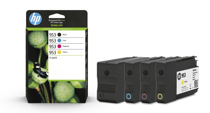 HP 953 4 Colour Ink Cartridge Multipack (6ZC69AE)