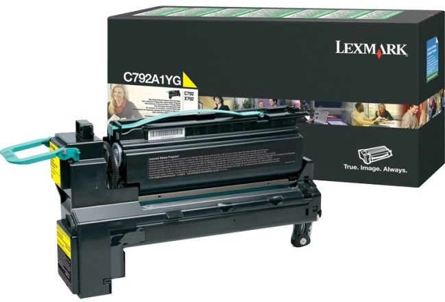 Lexmark C792A1YG Yellow Return Program Toner Cartridge