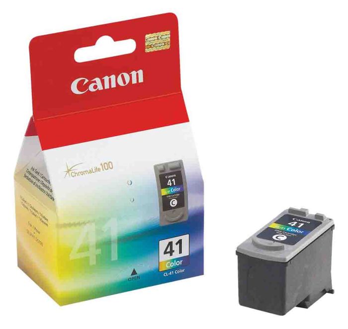 thumbnail interactive-video image 1 of Genuine Canon PG-40 Black & CL-41 Color Ink Cartridges – 2-Pack – Vacuum Sealed 1 of 3