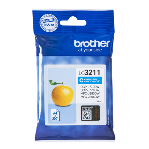 Brother LC3211C Cyan Ink Cartridge