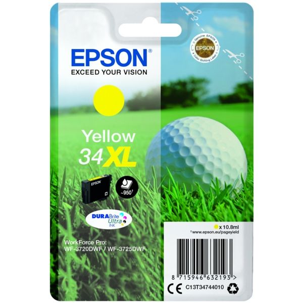 Epson 34XL High Capacity Yellow Ink Cartridge - (T3474 Golf Ball)