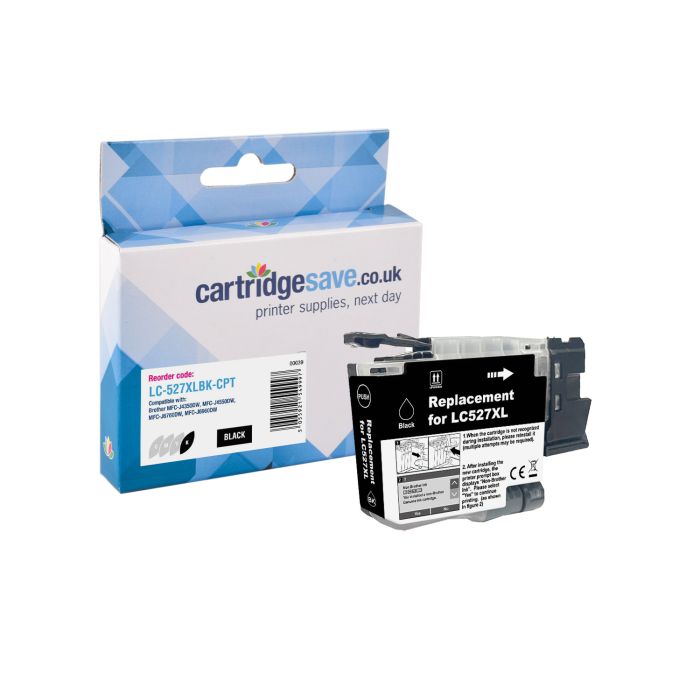 Compatible High Capacity Brother LC-527XLBK Black Ink Cartridge 