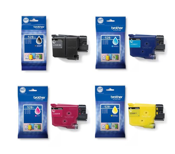 Brother LC-528 Extra High Capacity 4 Colour Ink Multipack