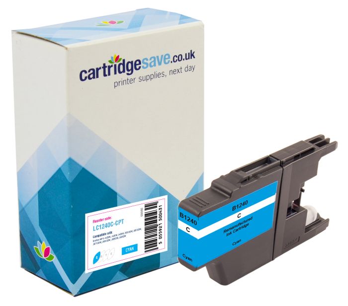 Compatible Brother LC1240C Cyan Ink Cartridge