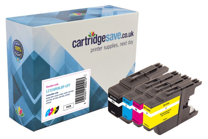 Compatible Brother LC1240 4 Colour Ink Cartridge Multipack