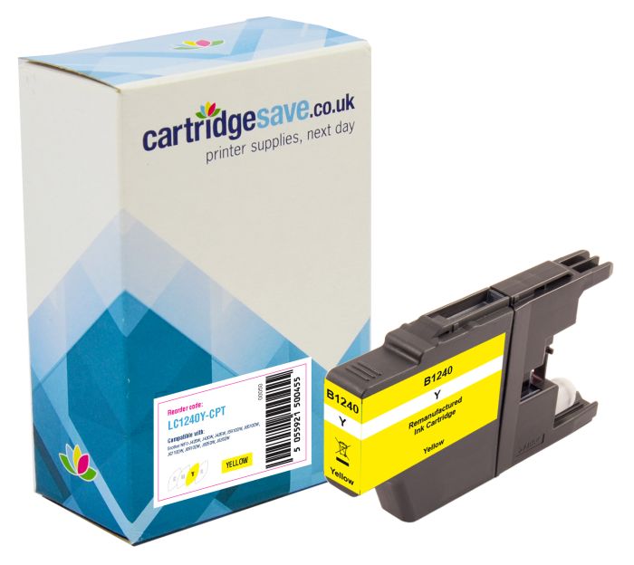 Compatible Brother LC1240Y Yellow Ink Cartridge